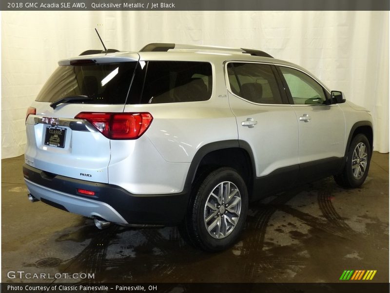 Quicksilver Metallic / Jet Black 2018 GMC Acadia SLE AWD