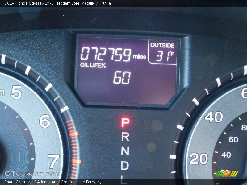 Modern Steel Metallic / Truffle 2014 Honda Odyssey EX-L