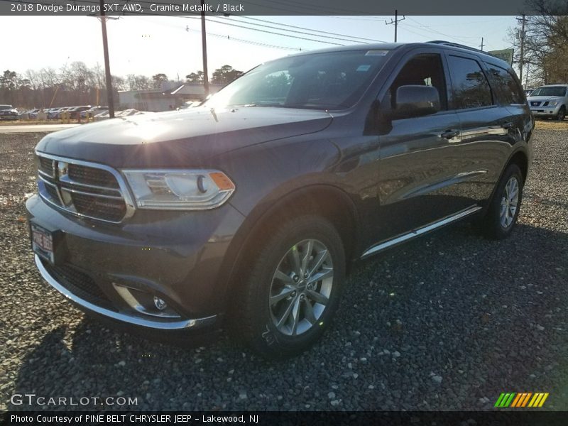 Granite Metallic / Black 2018 Dodge Durango SXT AWD