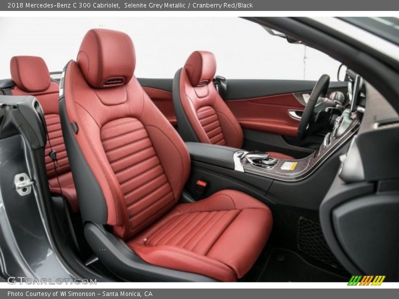 Selenite Grey Metallic / Cranberry Red/Black 2018 Mercedes-Benz C 300 Cabriolet