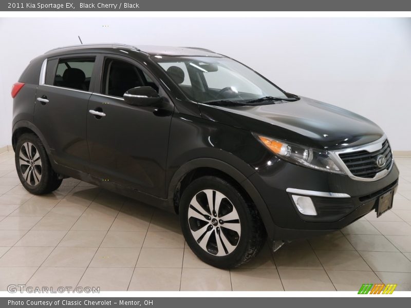 Black Cherry / Black 2011 Kia Sportage EX