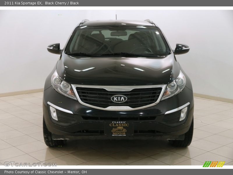 Black Cherry / Black 2011 Kia Sportage EX
