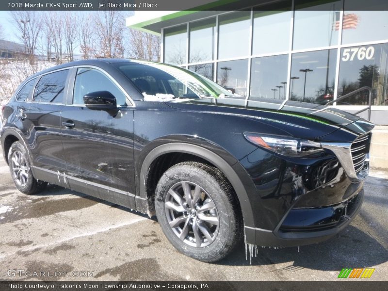 Jet Black Mica / Black 2018 Mazda CX-9 Sport AWD