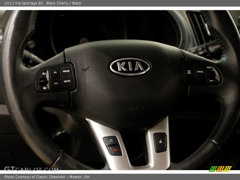 Black Cherry / Black 2011 Kia Sportage EX