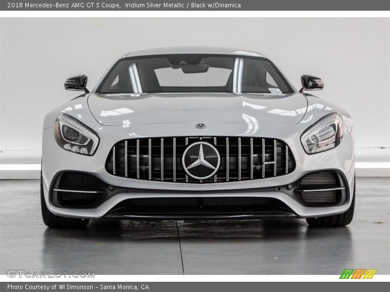 Iridium Silver Metallic / Black w/Dinamica 2018 Mercedes-Benz AMG GT S Coupe