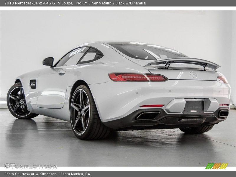 Iridium Silver Metallic / Black w/Dinamica 2018 Mercedes-Benz AMG GT S Coupe