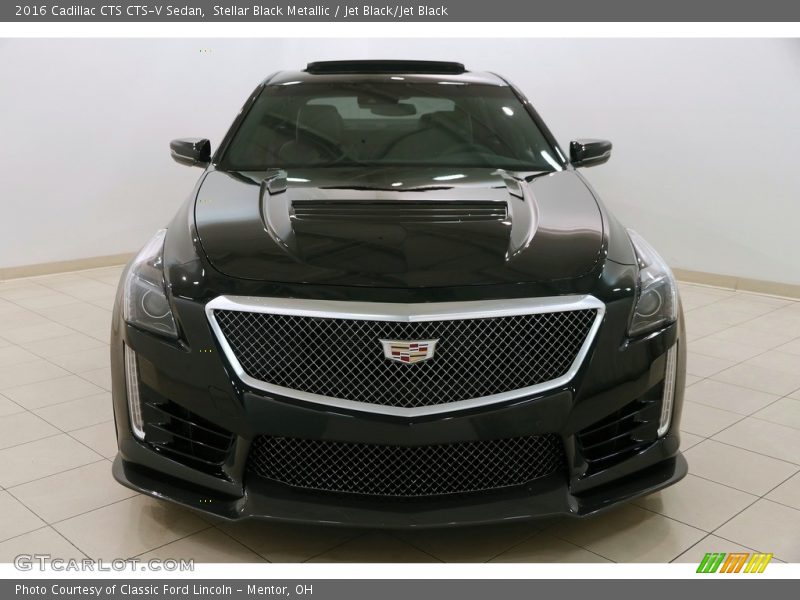 Stellar Black Metallic / Jet Black/Jet Black 2016 Cadillac CTS CTS-V Sedan