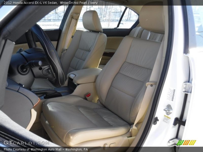 White Orchid Pearl / Ivory 2012 Honda Accord EX-L V6 Sedan