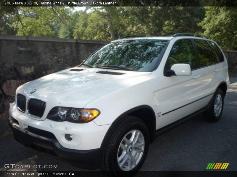 Alpine White / Truffle Brown Dakota Leather 2006 BMW X5 3.0i