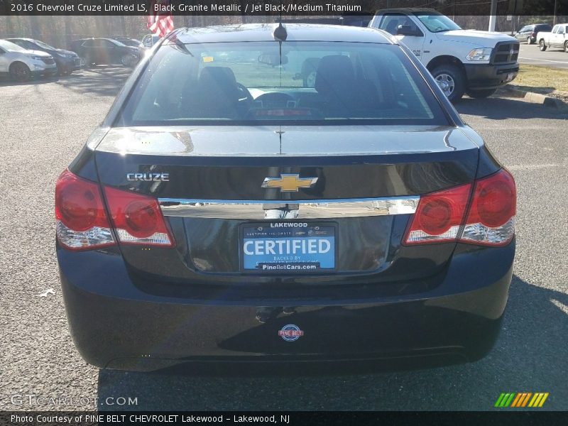 Black Granite Metallic / Jet Black/Medium Titanium 2016 Chevrolet Cruze Limited LS