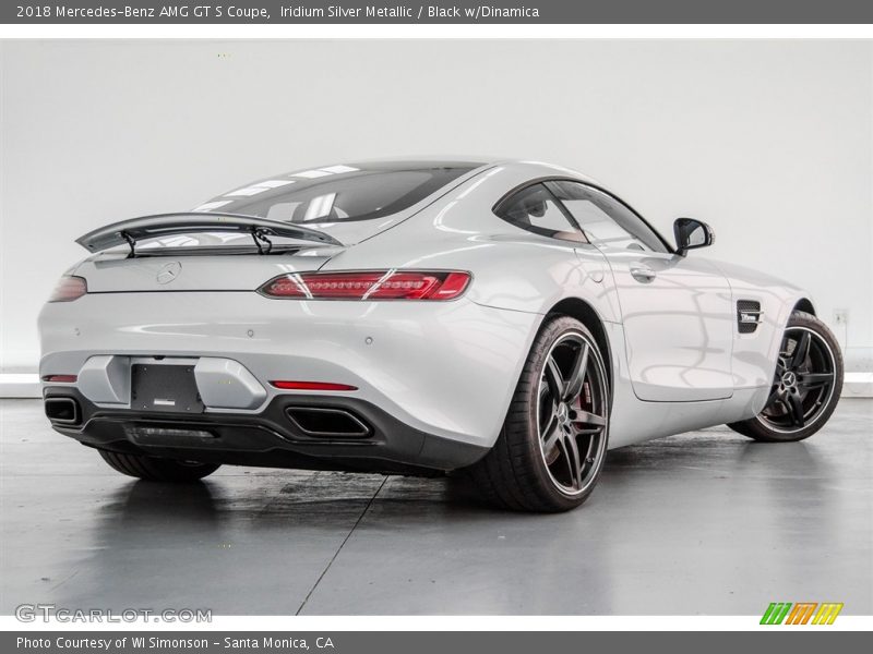 Iridium Silver Metallic / Black w/Dinamica 2018 Mercedes-Benz AMG GT S Coupe