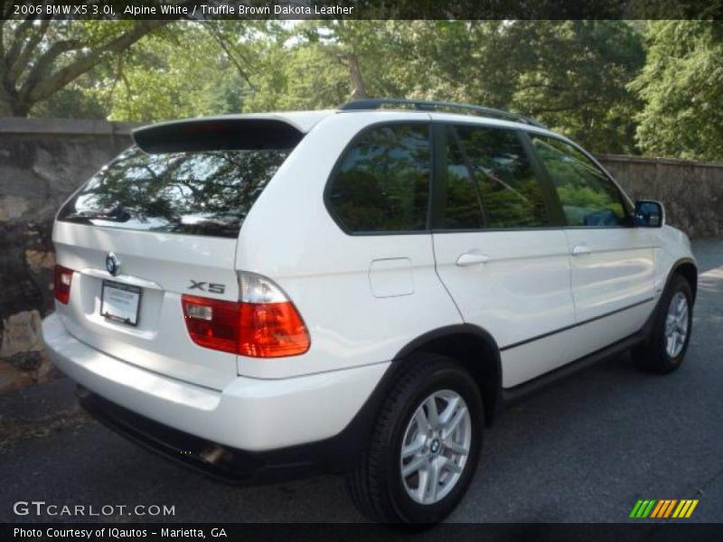 Alpine White / Truffle Brown Dakota Leather 2006 BMW X5 3.0i