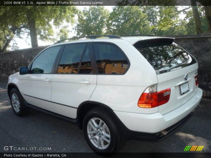 Alpine White / Truffle Brown Dakota Leather 2006 BMW X5 3.0i