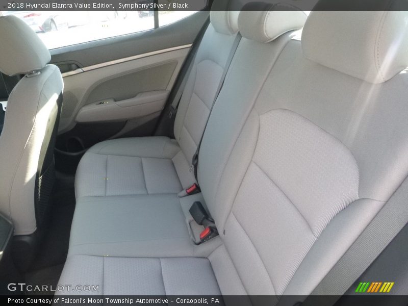 Symphony Silver / Black 2018 Hyundai Elantra Value Edition