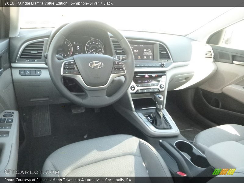 Symphony Silver / Black 2018 Hyundai Elantra Value Edition