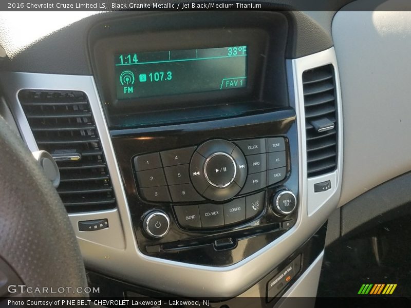 Black Granite Metallic / Jet Black/Medium Titanium 2016 Chevrolet Cruze Limited LS