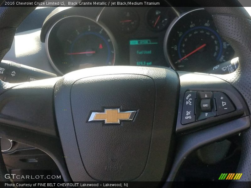 Black Granite Metallic / Jet Black/Medium Titanium 2016 Chevrolet Cruze Limited LS