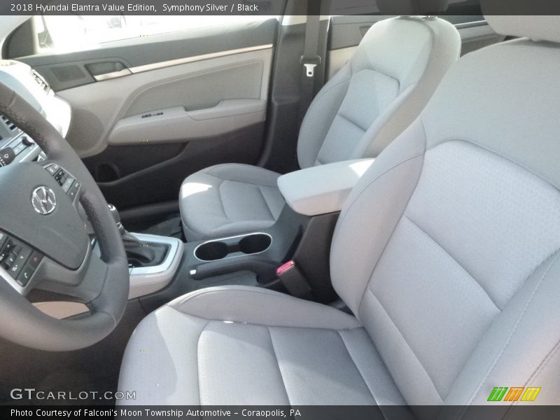 Symphony Silver / Black 2018 Hyundai Elantra Value Edition