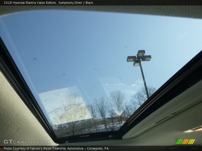 Symphony Silver / Black 2018 Hyundai Elantra Value Edition