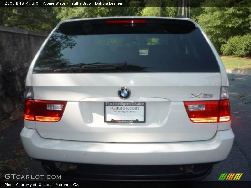 Alpine White / Truffle Brown Dakota Leather 2006 BMW X5 3.0i