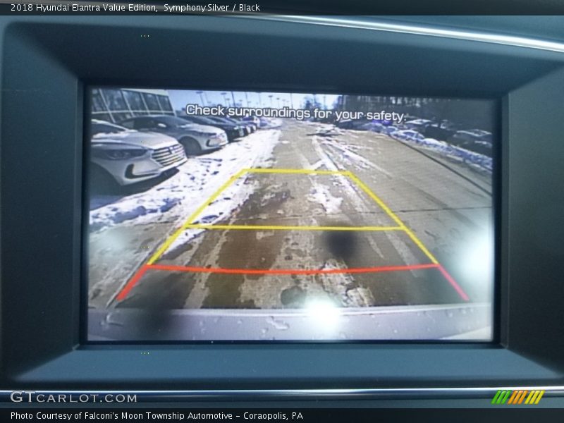 Symphony Silver / Black 2018 Hyundai Elantra Value Edition