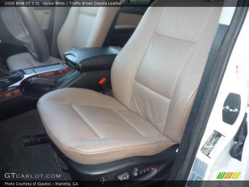 Alpine White / Truffle Brown Dakota Leather 2006 BMW X5 3.0i