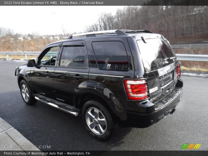Ebony Black / Charcoal Black 2012 Ford Escape Limited V6 4WD