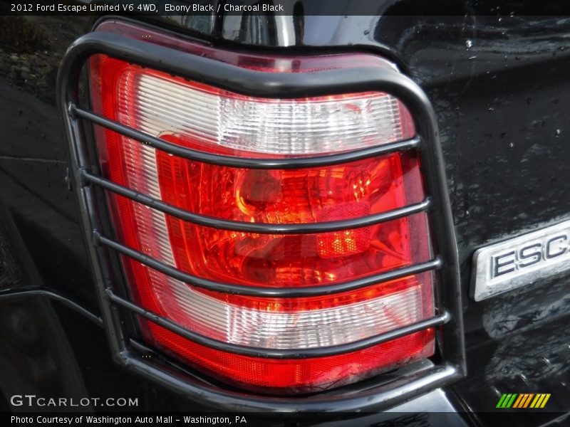 Ebony Black / Charcoal Black 2012 Ford Escape Limited V6 4WD