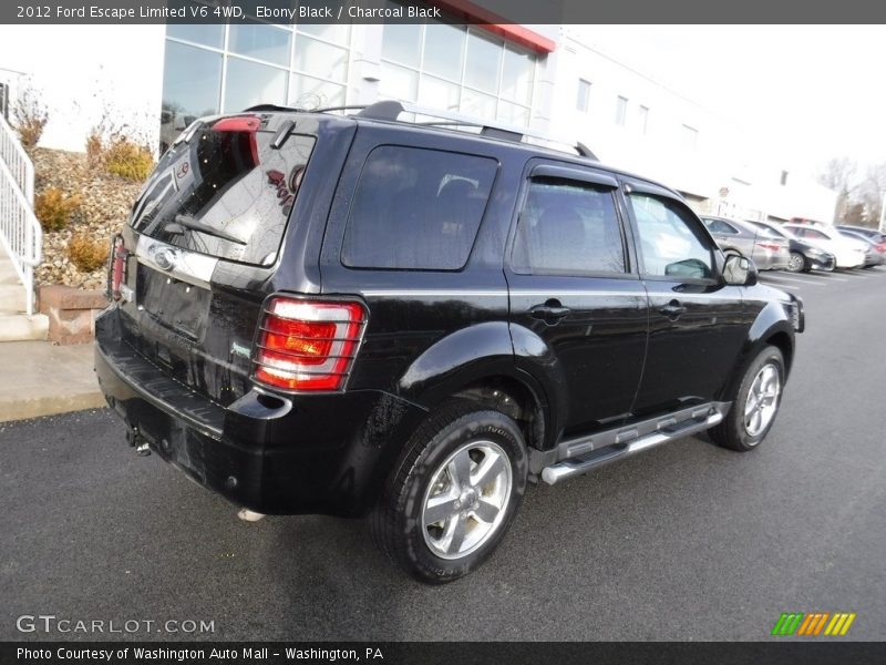 Ebony Black / Charcoal Black 2012 Ford Escape Limited V6 4WD