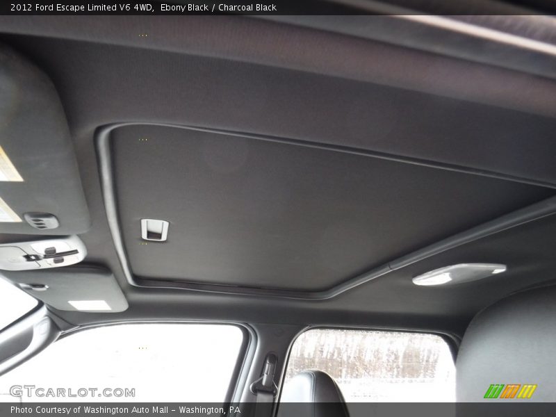 Ebony Black / Charcoal Black 2012 Ford Escape Limited V6 4WD
