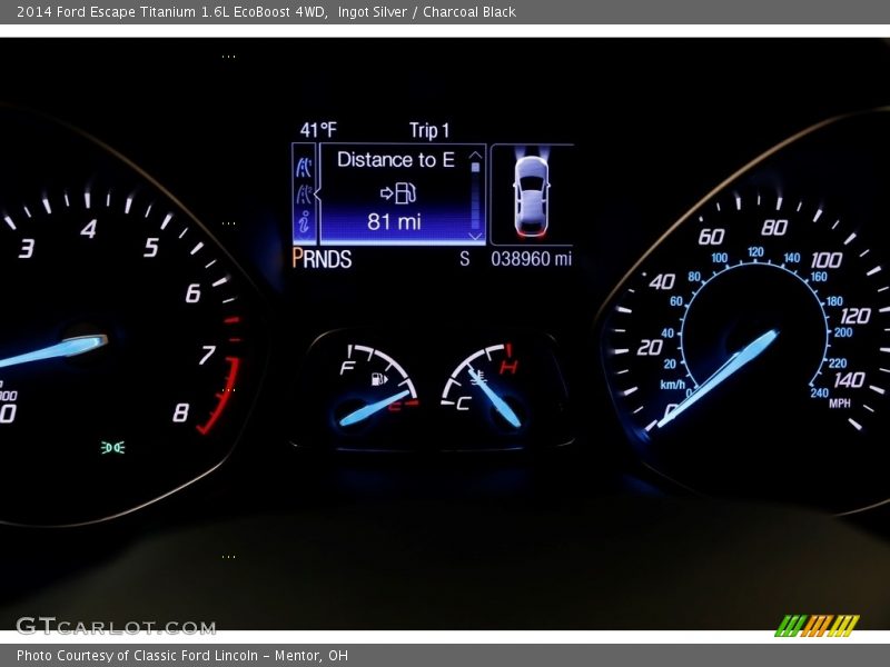 Ingot Silver / Charcoal Black 2014 Ford Escape Titanium 1.6L EcoBoost 4WD