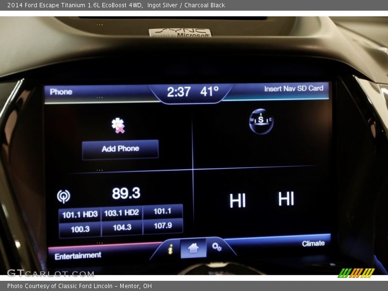 Ingot Silver / Charcoal Black 2014 Ford Escape Titanium 1.6L EcoBoost 4WD