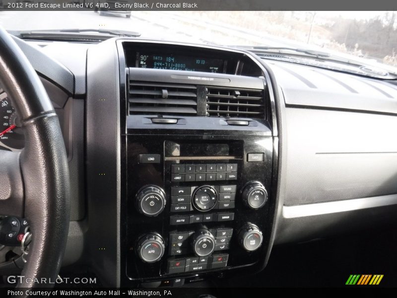 Ebony Black / Charcoal Black 2012 Ford Escape Limited V6 4WD