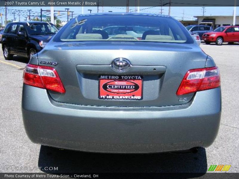 Aloe Green Metallic / Bisque 2007 Toyota Camry LE