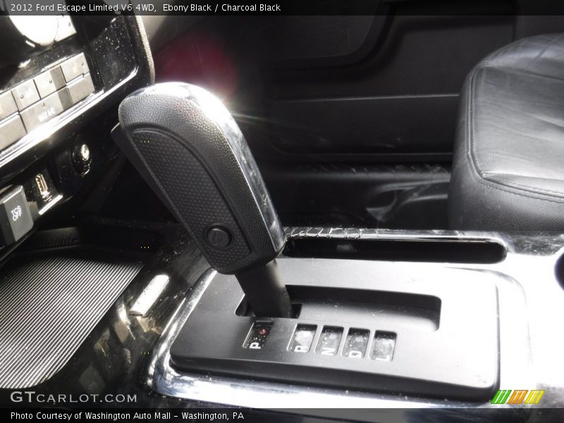 Ebony Black / Charcoal Black 2012 Ford Escape Limited V6 4WD