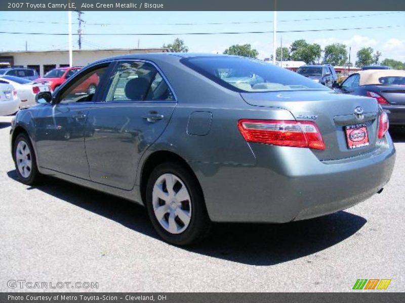 Aloe Green Metallic / Bisque 2007 Toyota Camry LE