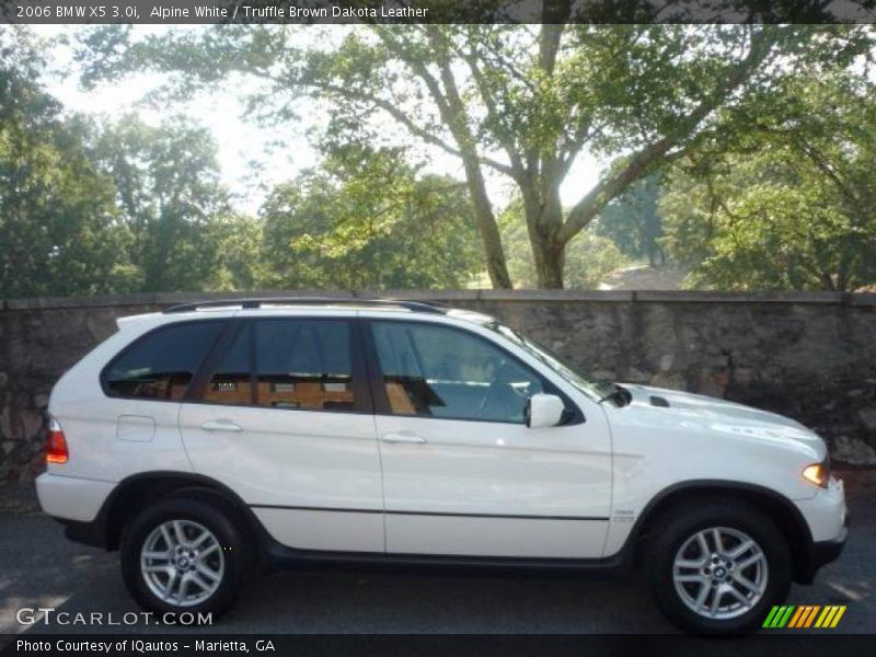 Alpine White / Truffle Brown Dakota Leather 2006 BMW X5 3.0i