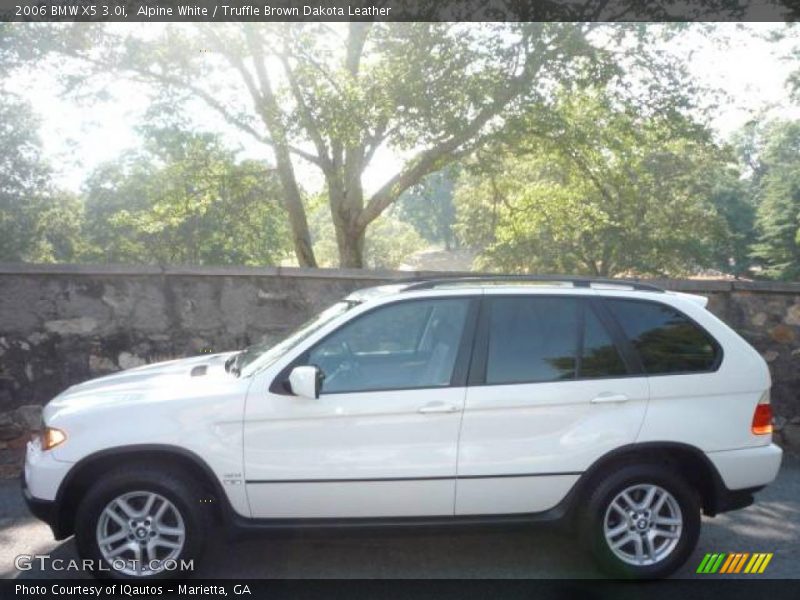 Alpine White / Truffle Brown Dakota Leather 2006 BMW X5 3.0i
