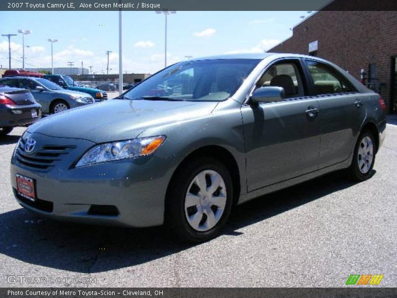 Aloe Green Metallic / Bisque 2007 Toyota Camry LE