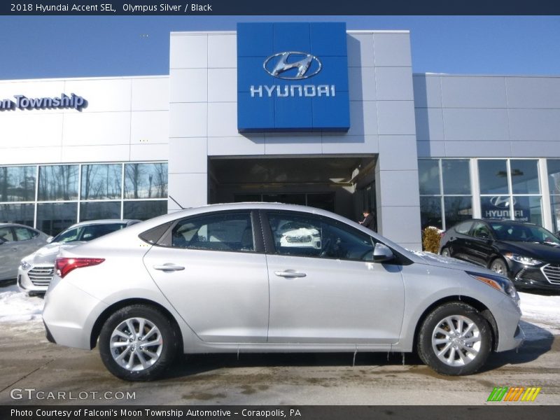 Olympus Silver / Black 2018 Hyundai Accent SEL