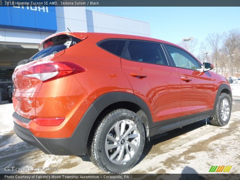 Sedona Sunset / Black 2018 Hyundai Tucson SE AWD