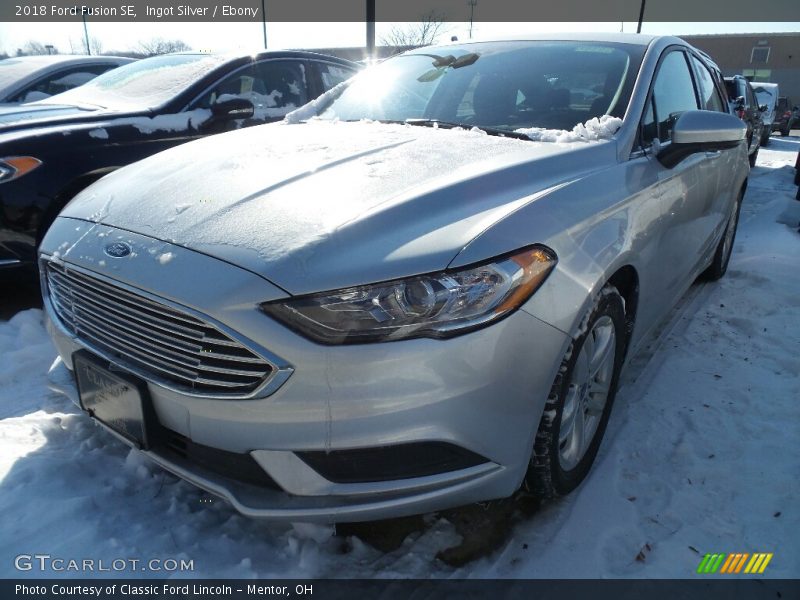 Ingot Silver / Ebony 2018 Ford Fusion SE