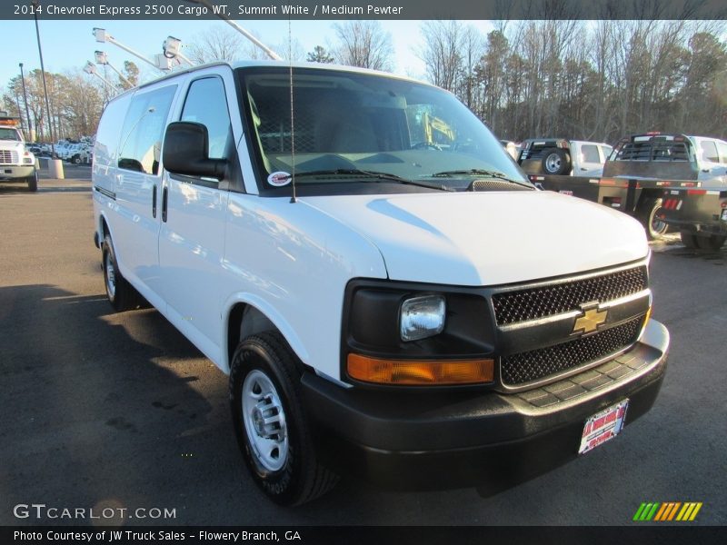 Summit White / Medium Pewter 2014 Chevrolet Express 2500 Cargo WT