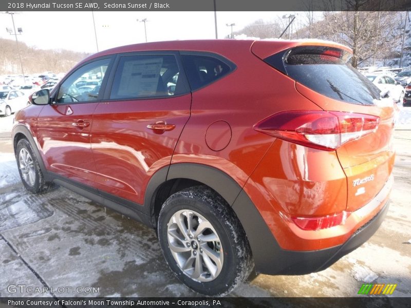 Sedona Sunset / Black 2018 Hyundai Tucson SE AWD