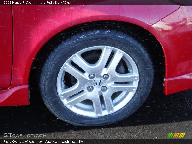 Milano Red / Black/Grey 2008 Honda Fit Sport