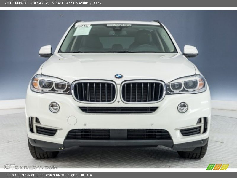 Mineral White Metallic / Black 2015 BMW X5 xDrive35d