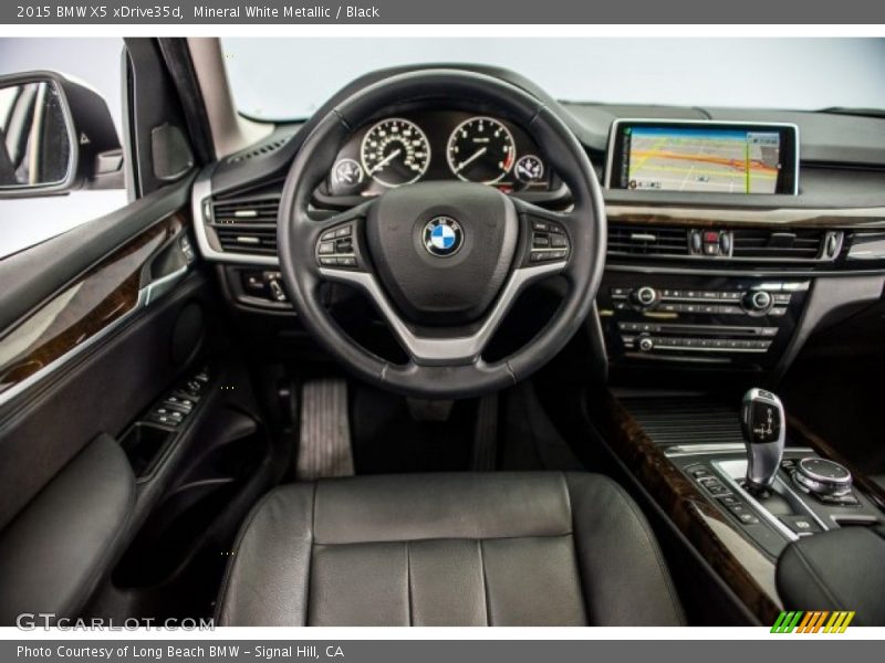 Mineral White Metallic / Black 2015 BMW X5 xDrive35d