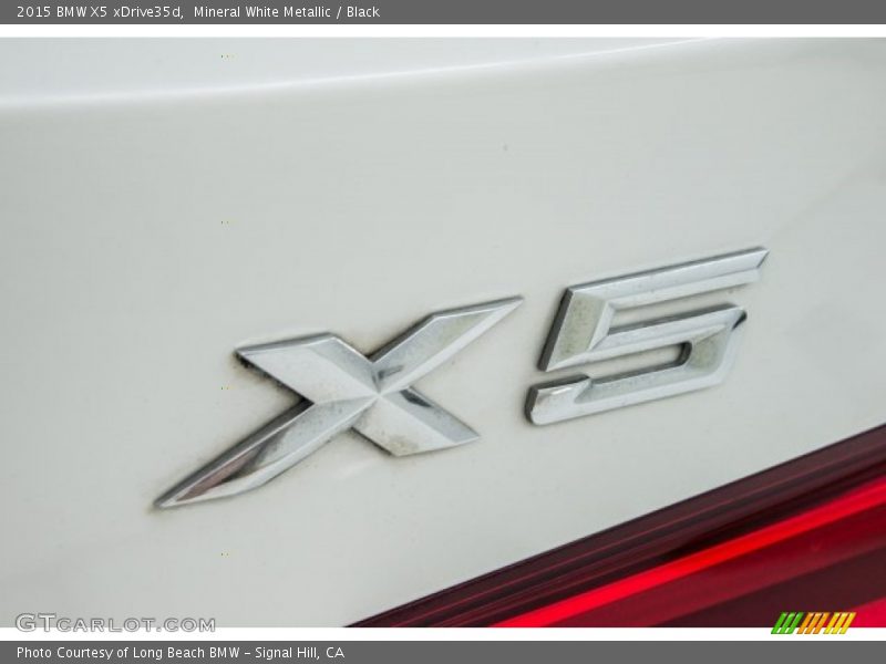 Mineral White Metallic / Black 2015 BMW X5 xDrive35d