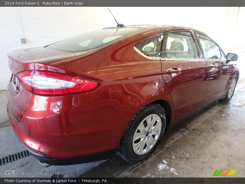 Ruby Red / Earth Gray 2014 Ford Fusion S