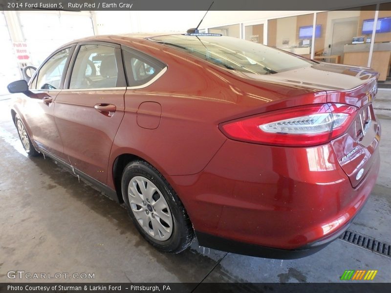 Ruby Red / Earth Gray 2014 Ford Fusion S